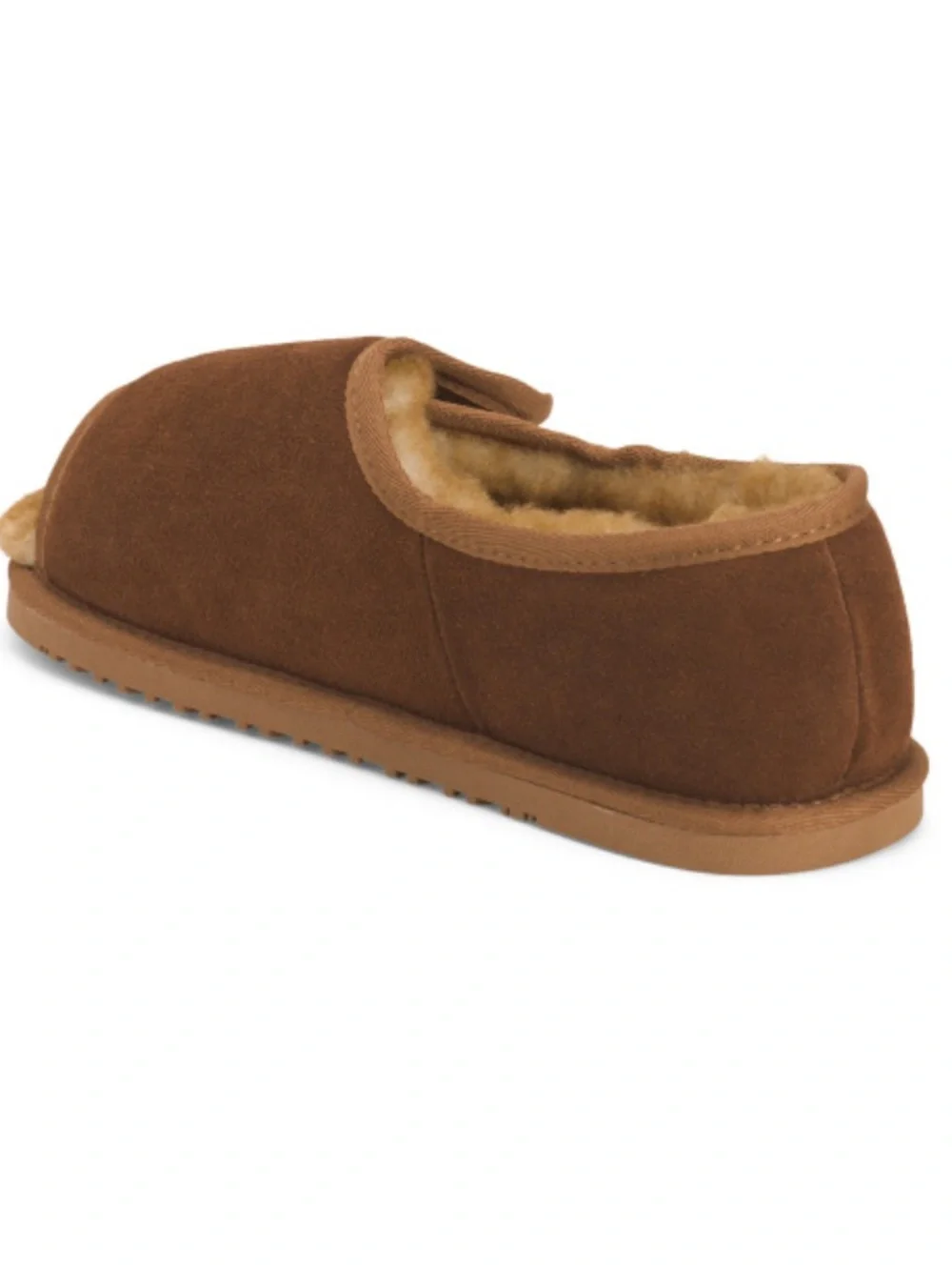 LAMO Suede Open Toe Slippers